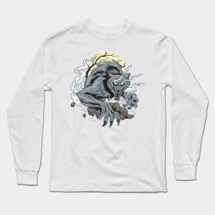 wolf halloween Long Sleeve T-Shirt